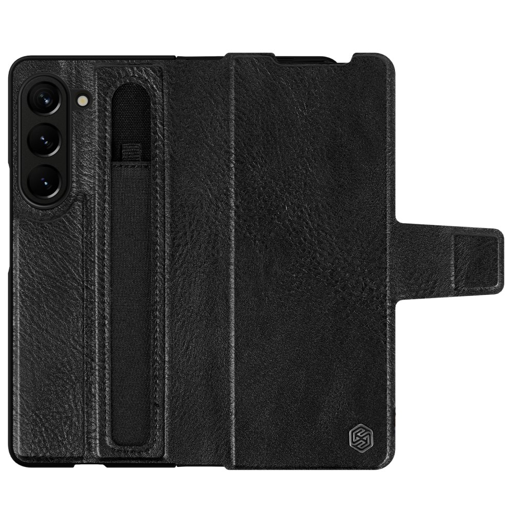 Funda Leather Case with Pen Slot Samsung Galaxy Z Fold 5 negro