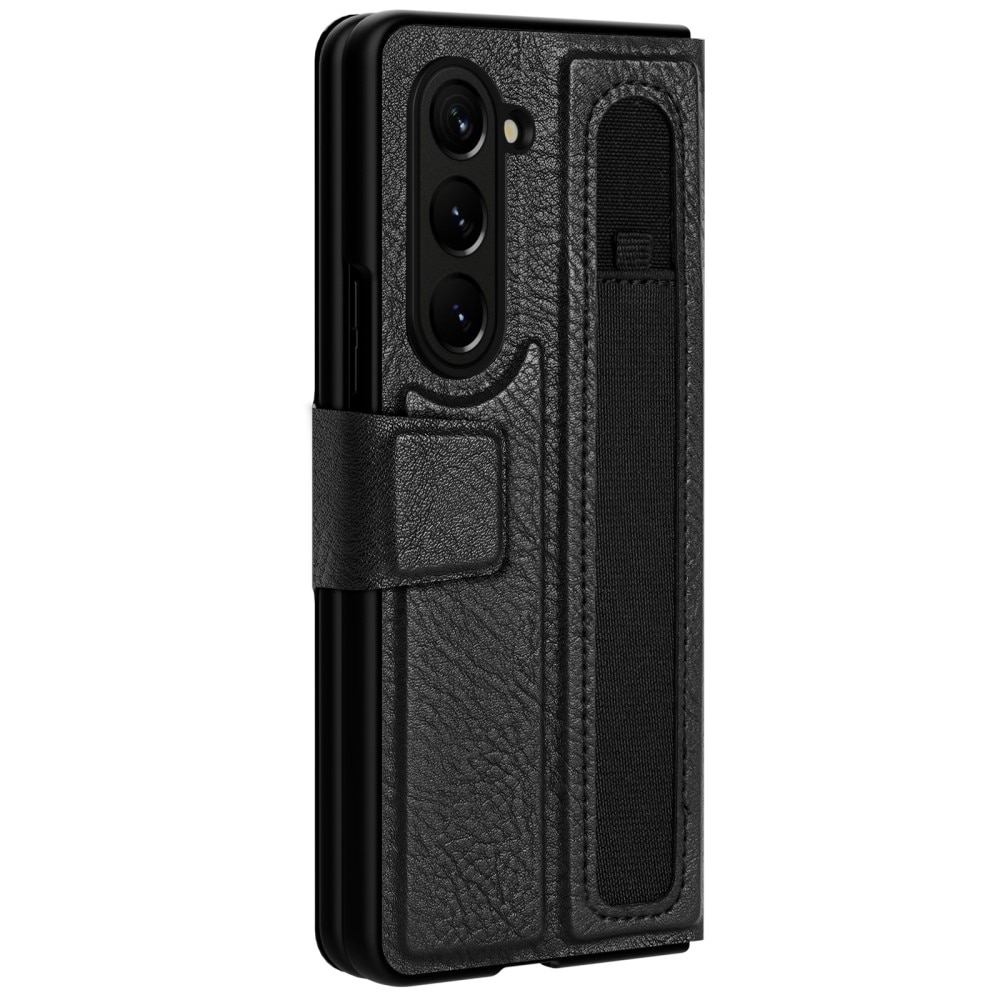 Funda Leather Case with Pen Slot Samsung Galaxy Z Fold 5 negro