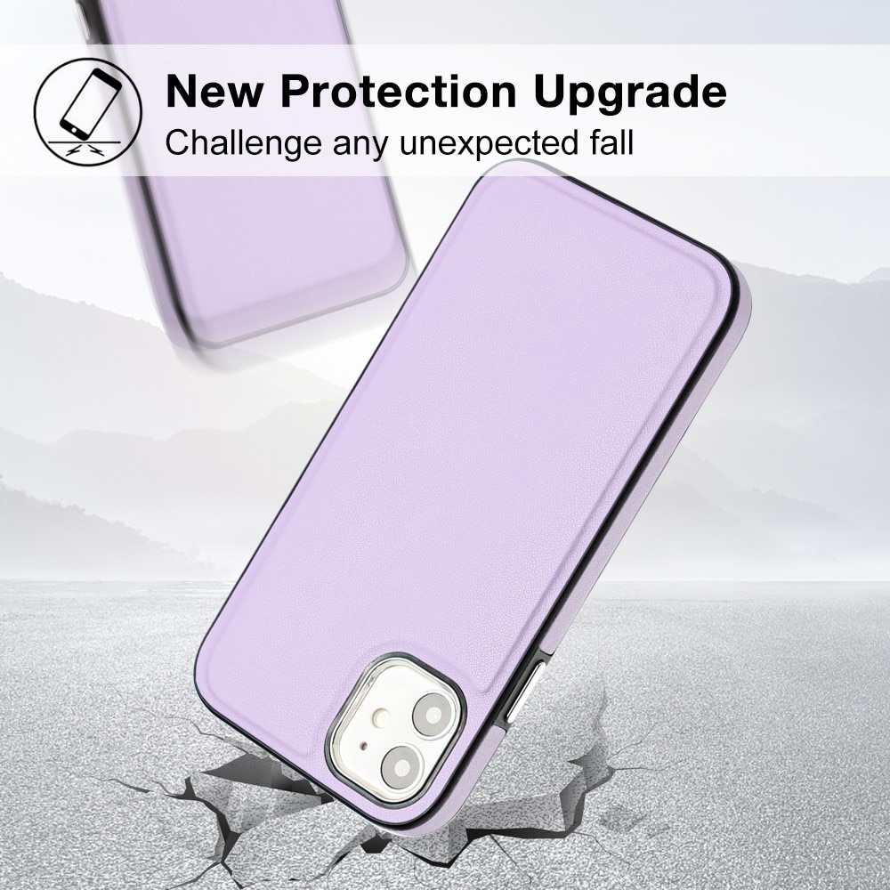 Funda de cuero iPhone 11 violeta