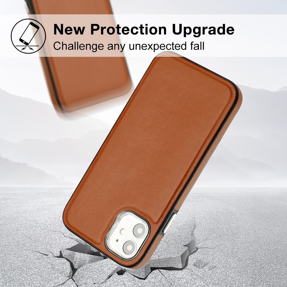 Funda de cuero iPhone 11 marrón