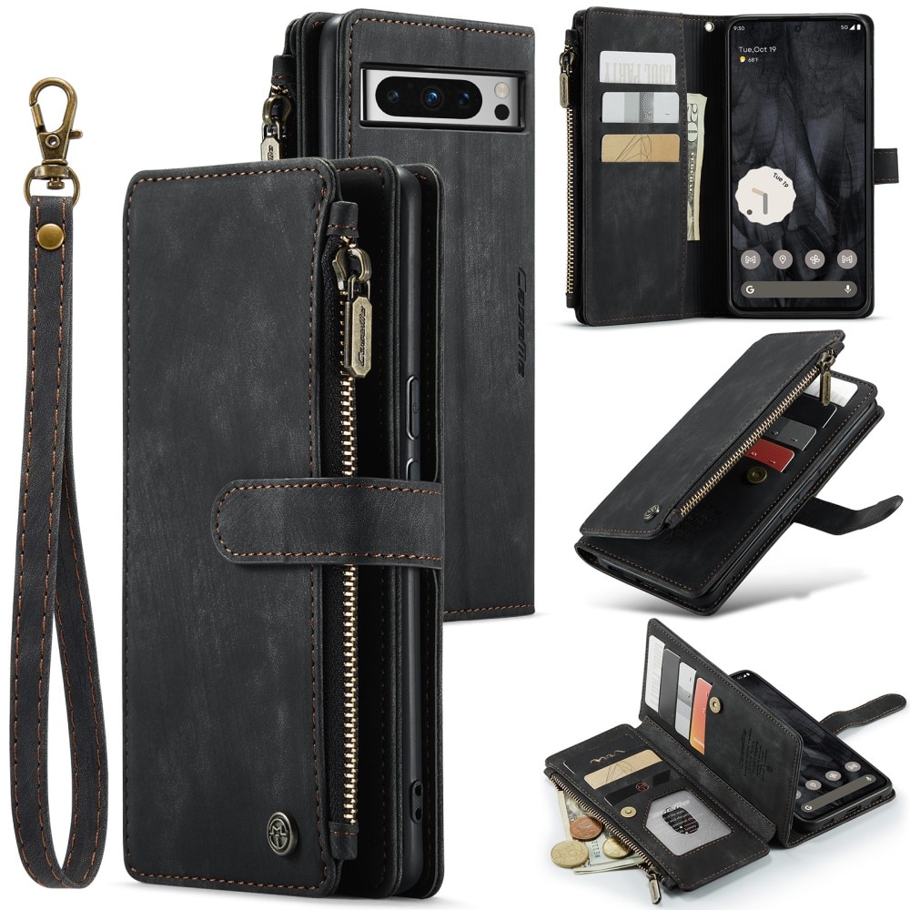 Cartera Zipper Google Pixel 8 Pro negro