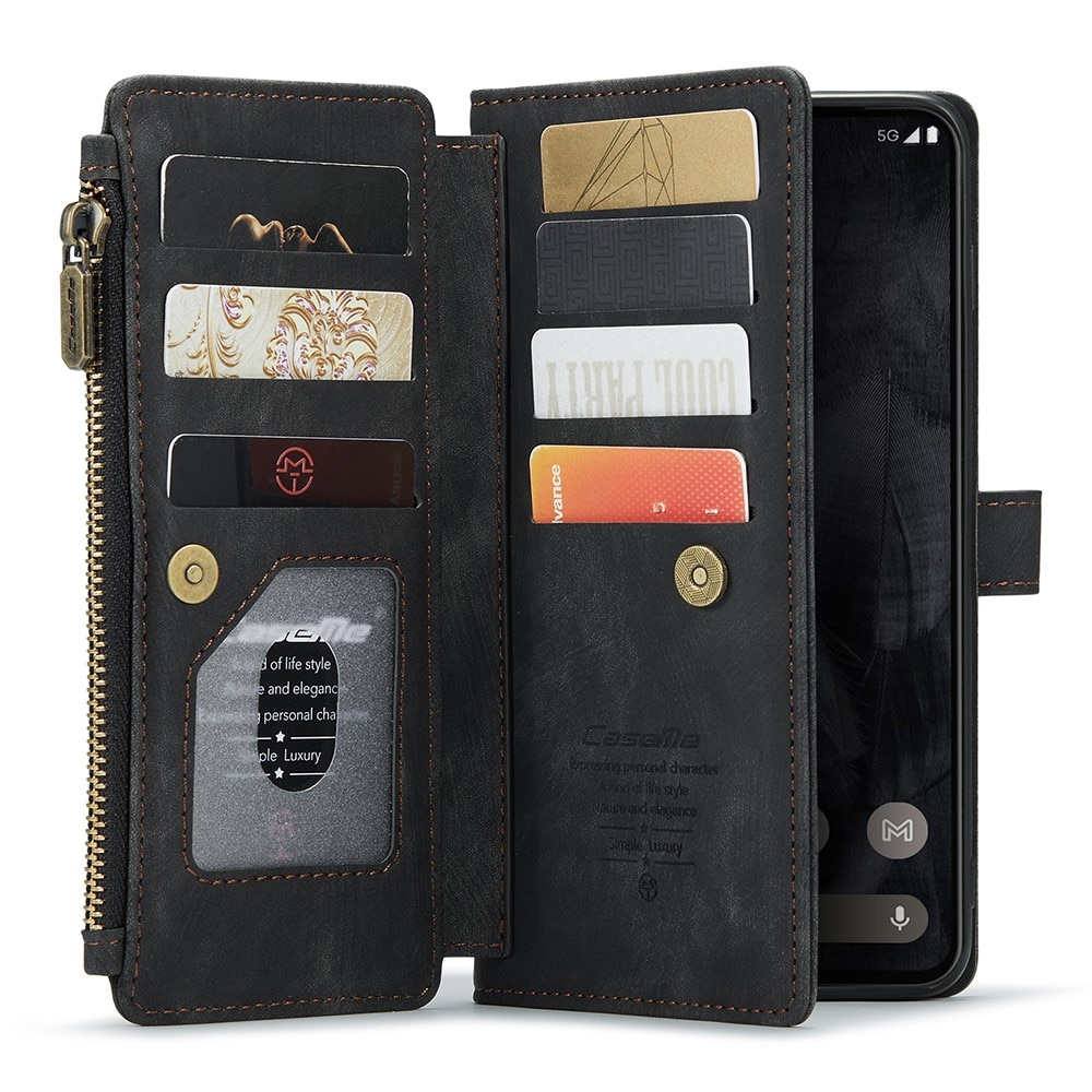 Cartera Zipper Google Pixel 8a Negro