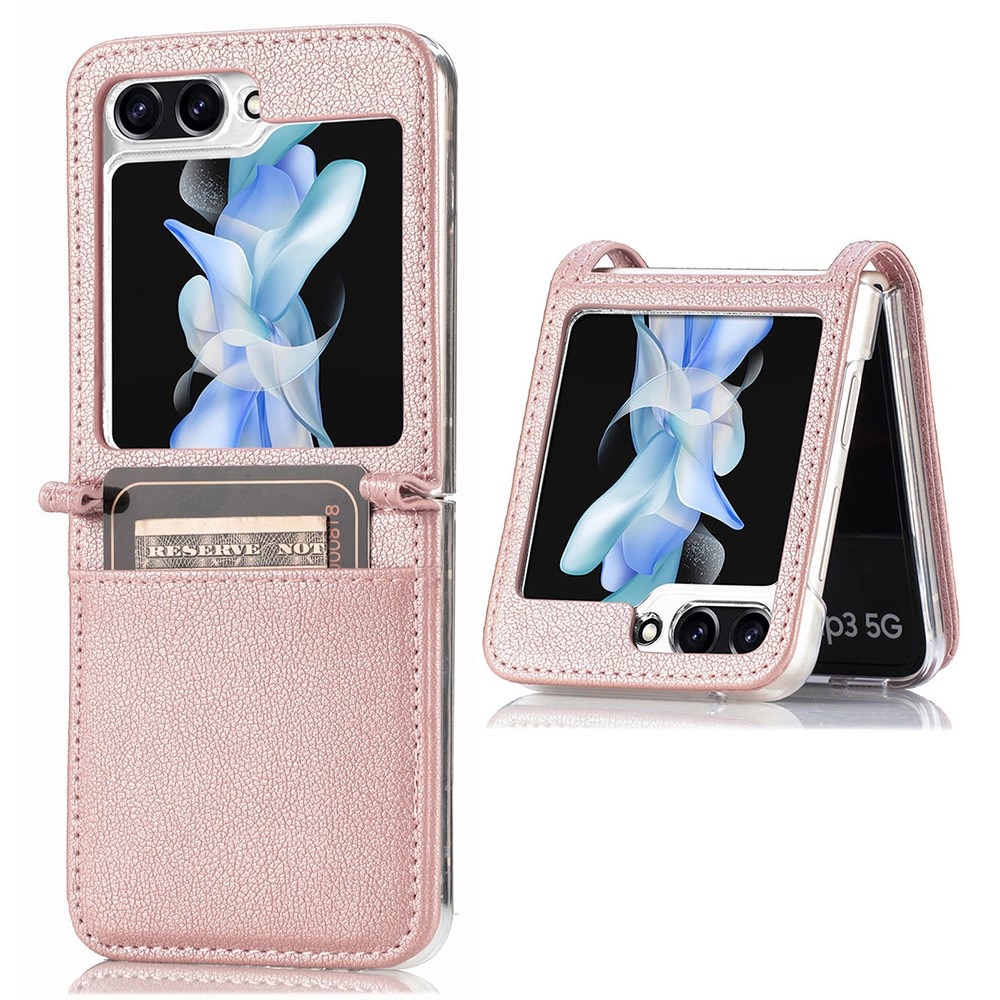 Cartera Slim Card Wallet Samsung Galaxy Z Flip 5 rosado