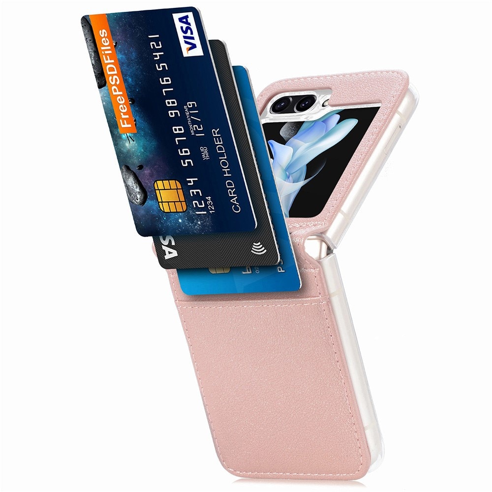 Cartera Slim Card Wallet Samsung Galaxy Z Flip 5 rosado