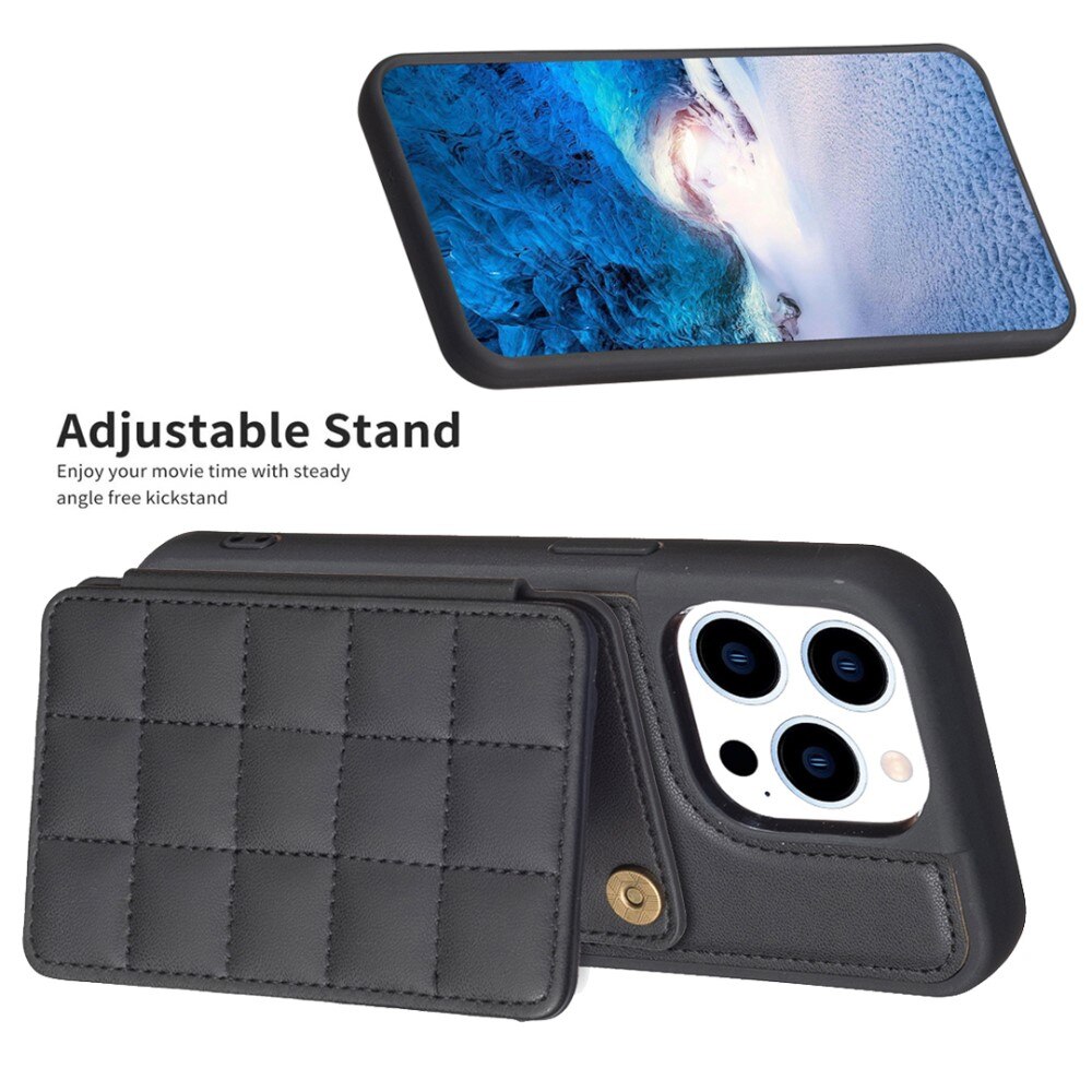 Funda TPU con billetera acolchada iPhone 14 Pro negro