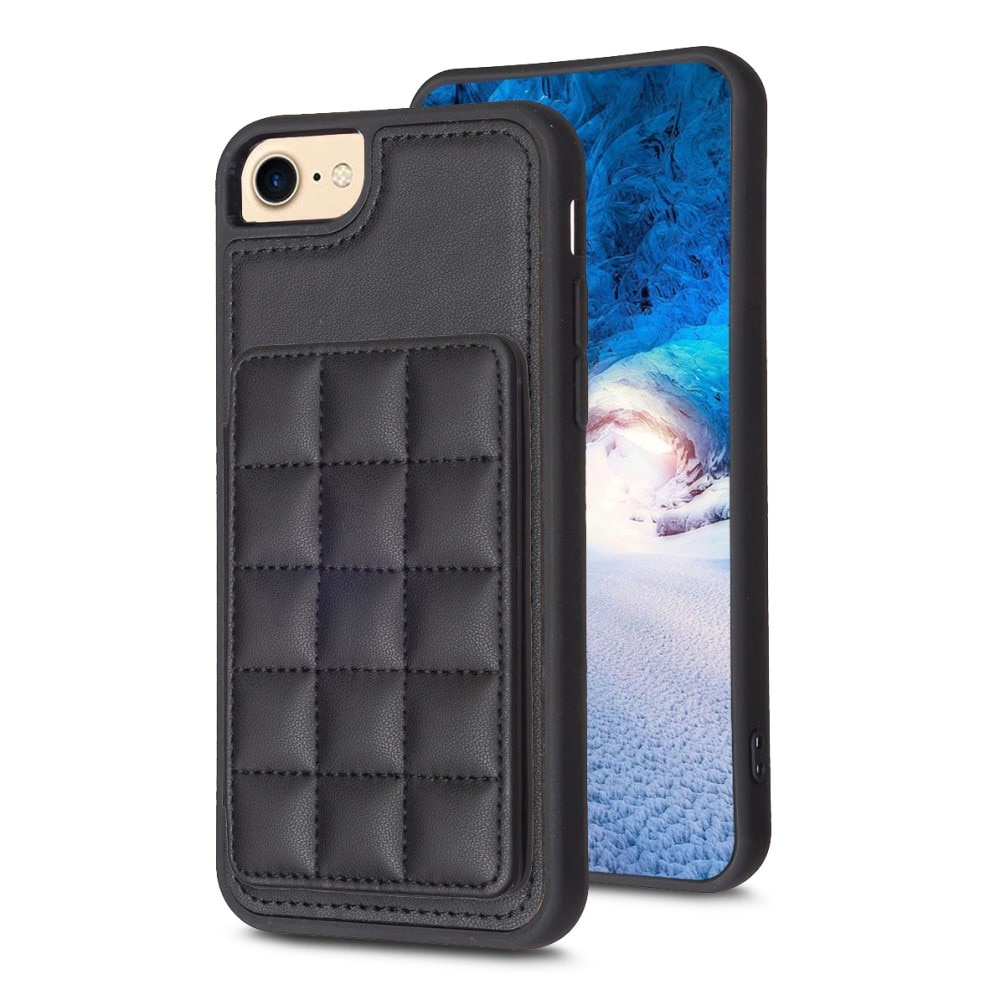 Funda TPU con billetera acolchada iPhone SE (2020) negro