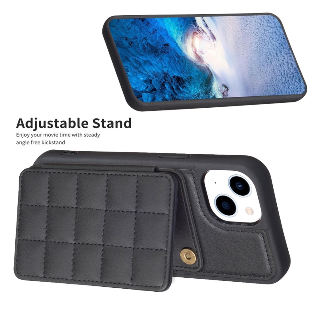 Funda TPU con billetera acolchada iPhone 13 negro