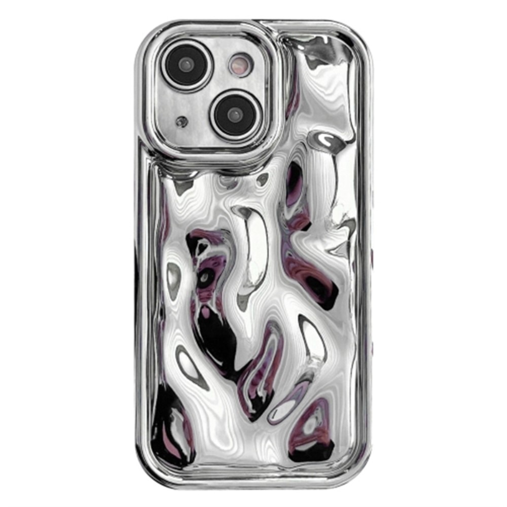 Funda TPU Wavy iPhone 14, plata