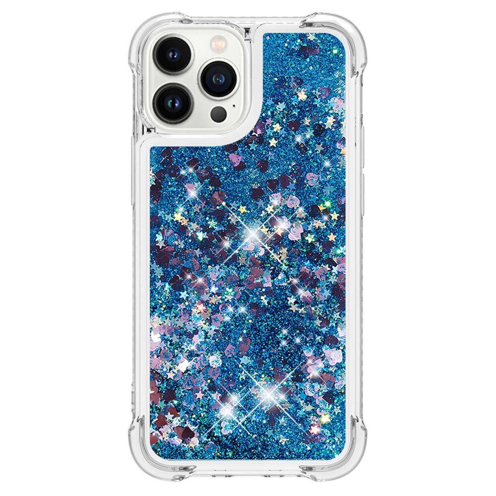 Funda Glitter Powder TPU iPhone 15 Pro azul