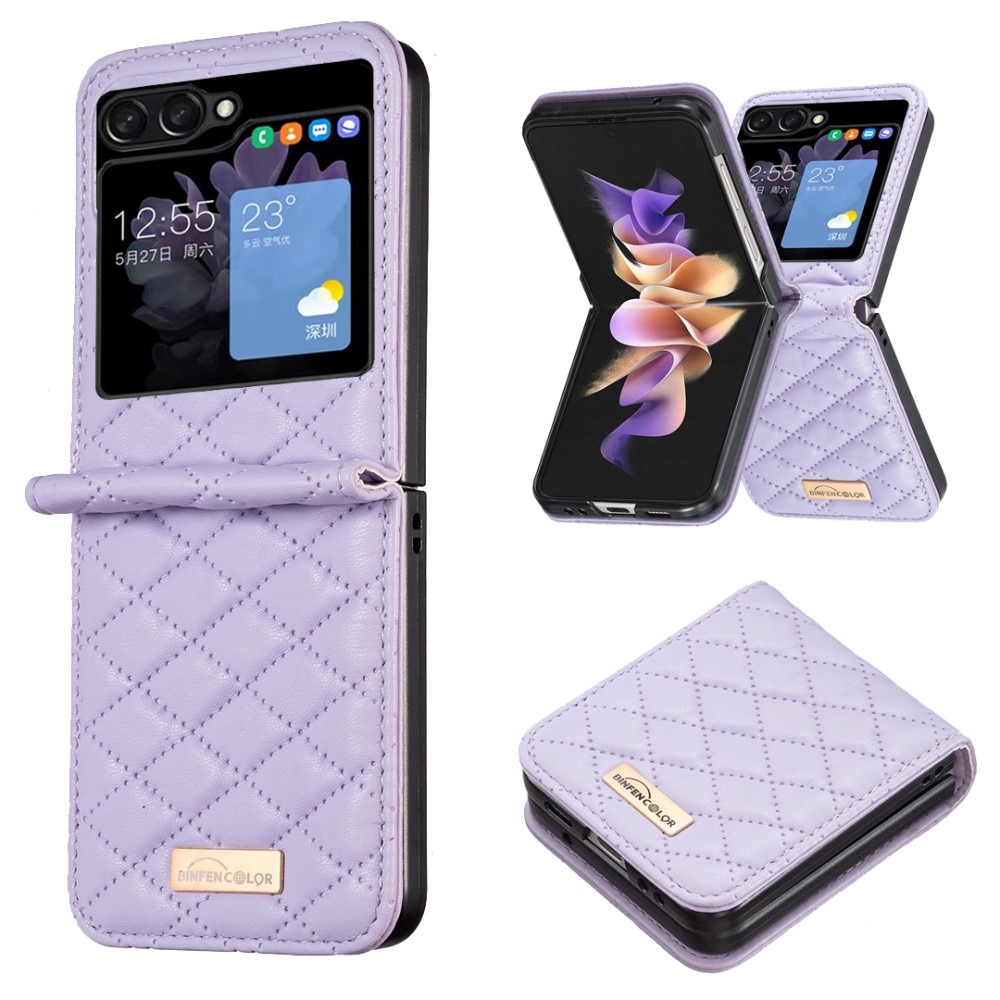 Funda acolchado Samsung Galaxy Z Flip 5 violeta