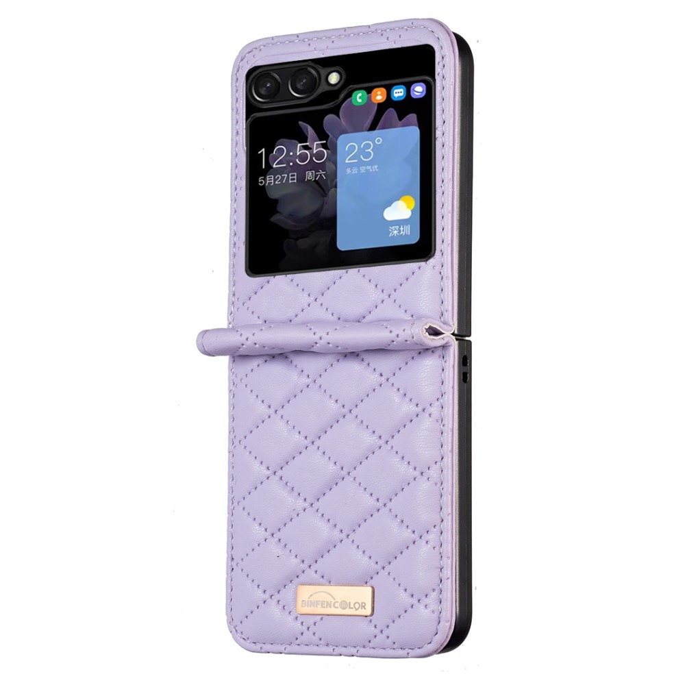 Funda acolchado Samsung Galaxy Z Flip 5 violeta