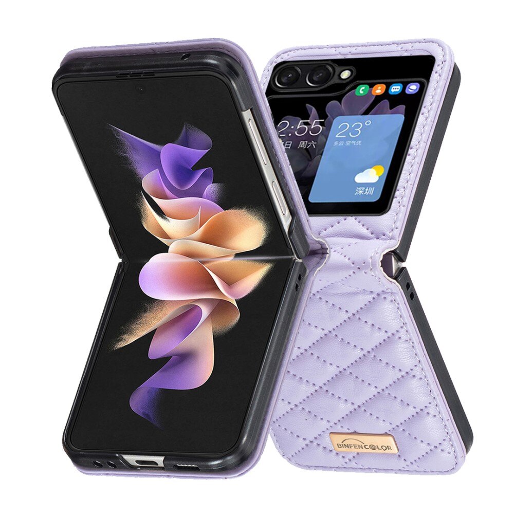 Funda acolchado Samsung Galaxy Z Flip 5 violeta
