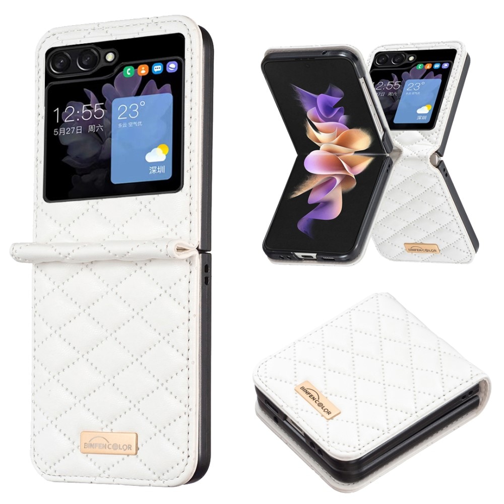 Funda acolchado Samsung Galaxy Z Flip 5 blanco