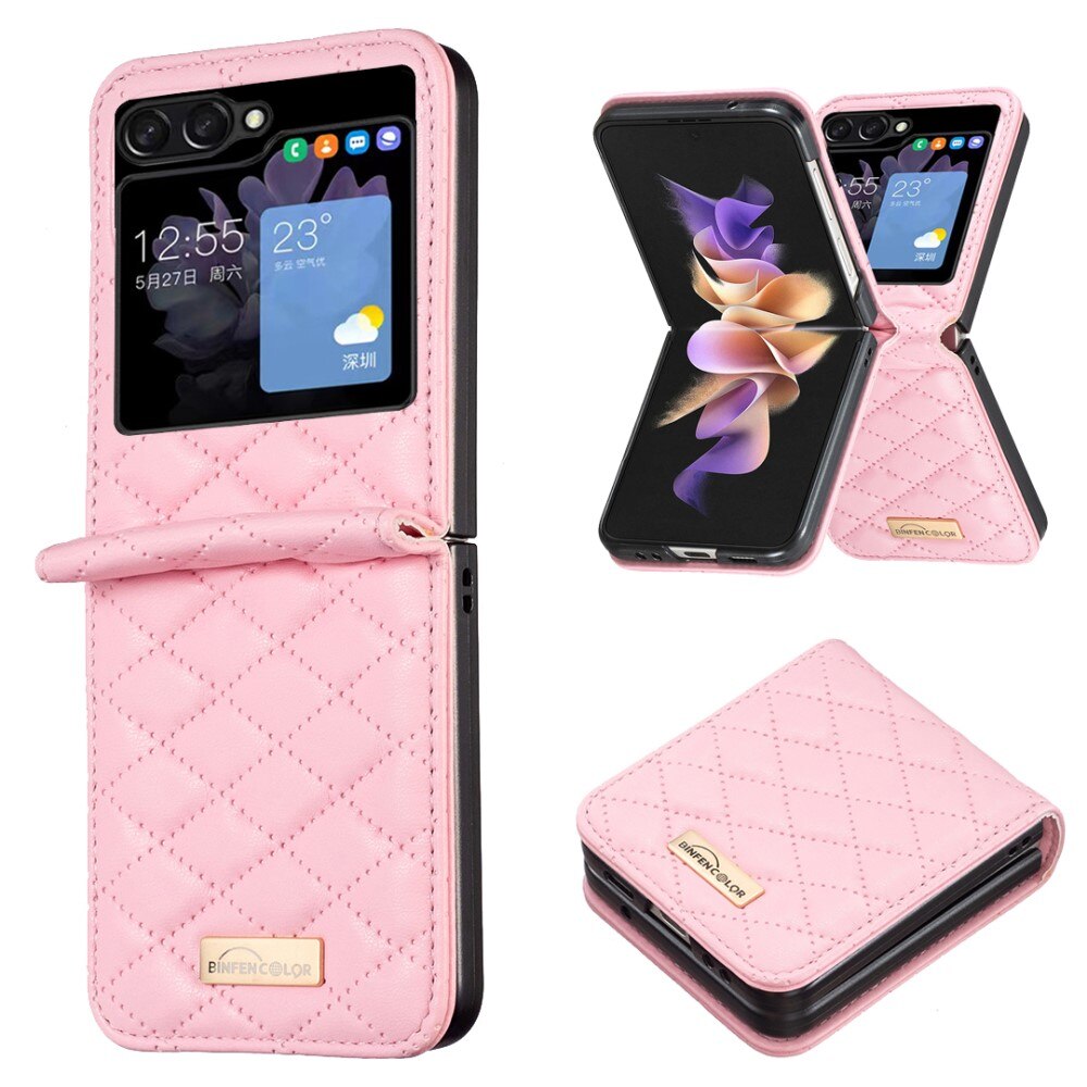 Funda acolchado Samsung Galaxy Z Flip 5 rosado