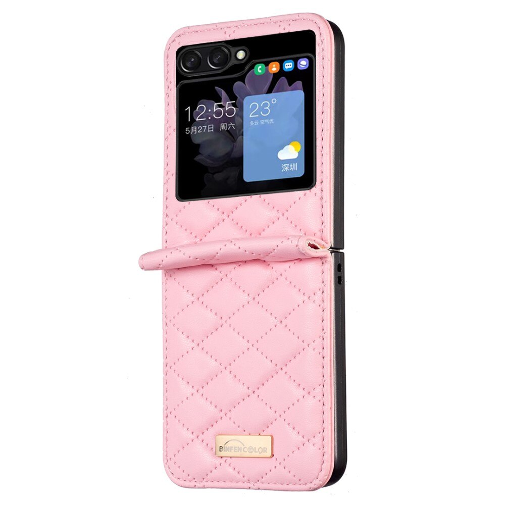 Funda acolchado Samsung Galaxy Z Flip 5 rosado