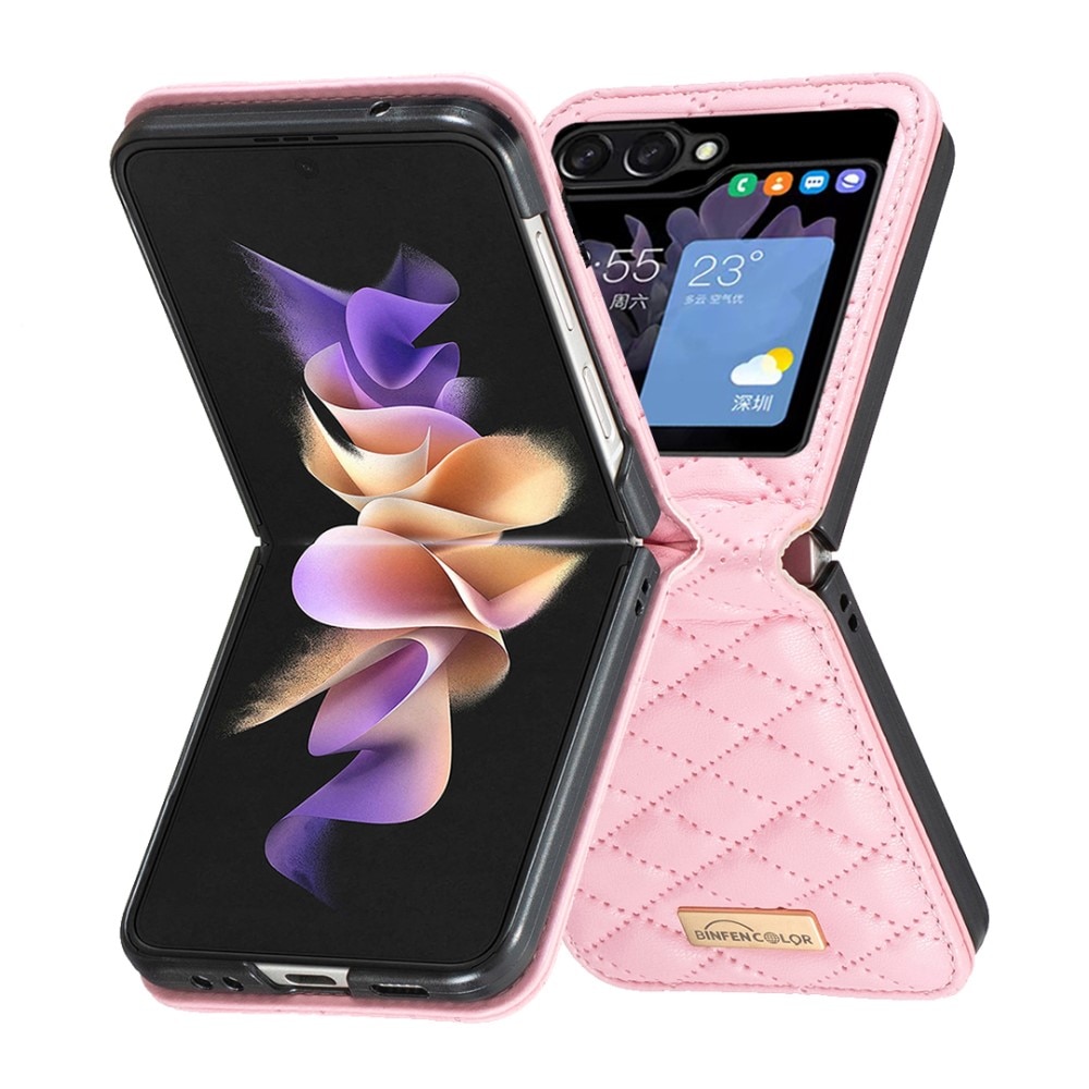 Funda acolchado Samsung Galaxy Z Flip 5 rosado