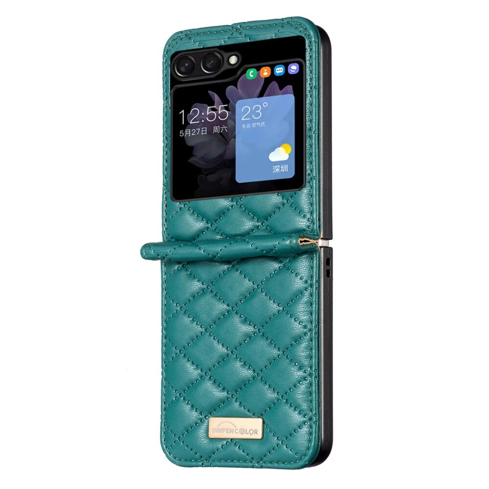 Funda acolchado Samsung Galaxy Z Flip 5 verde