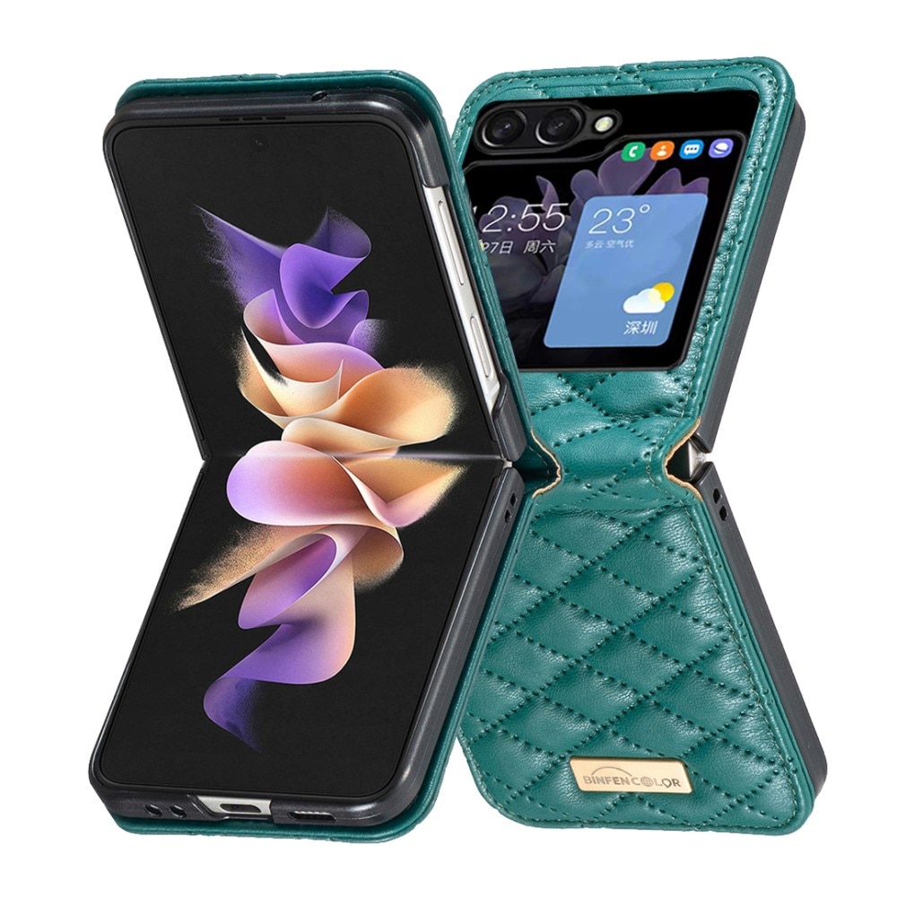 Funda acolchado Samsung Galaxy Z Flip 5 verde