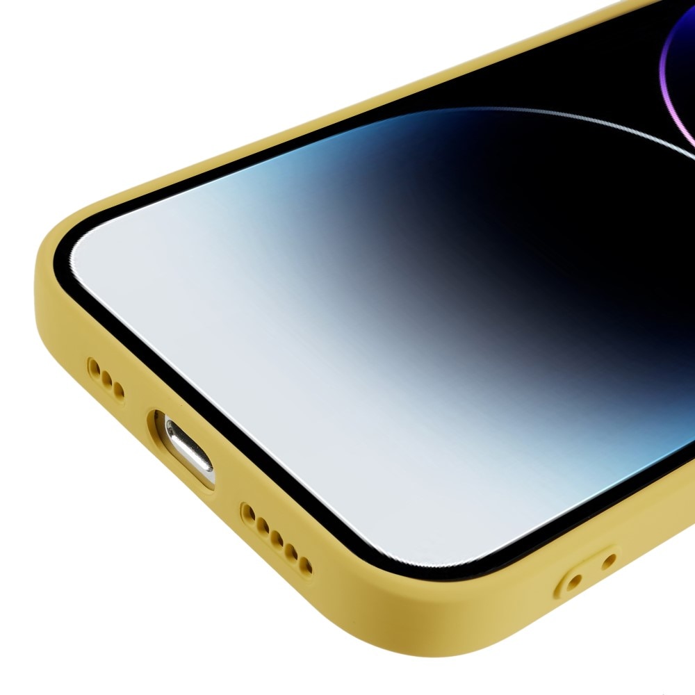 Funda TPU resistente a los golpes iPhone 15 Pro Max Amarillo