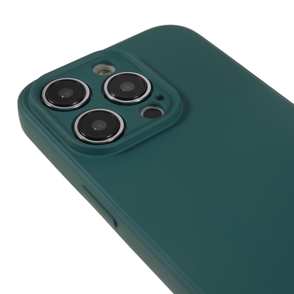 Funda iPhone 13 Pro Max silicona (verde oscuro)