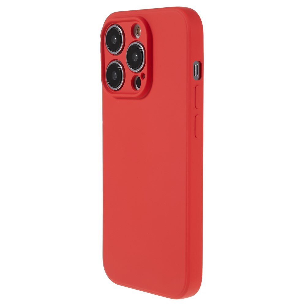 Funda TPU resistente a los golpes iPhone 15 Pro Max Rojo