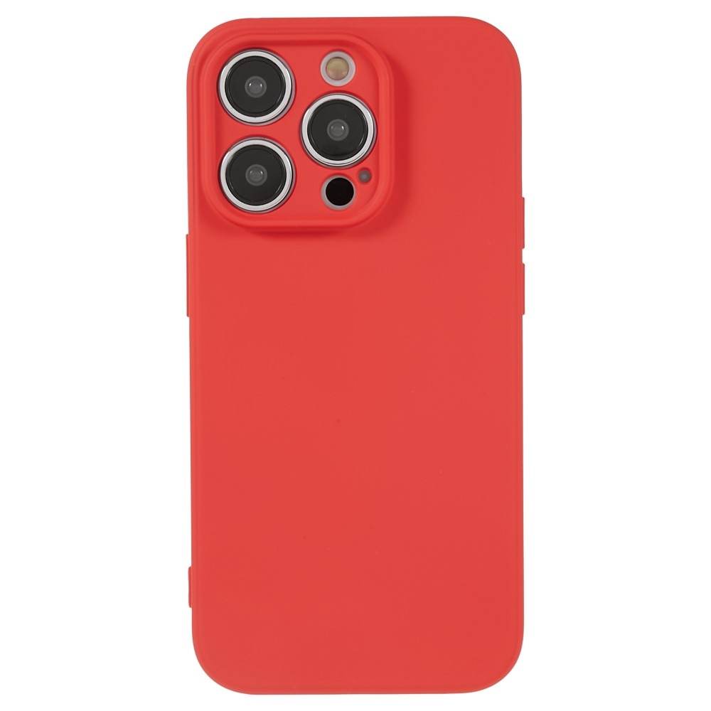 Funda TPU resistente a los golpes iPhone 15 Pro Max Rojo