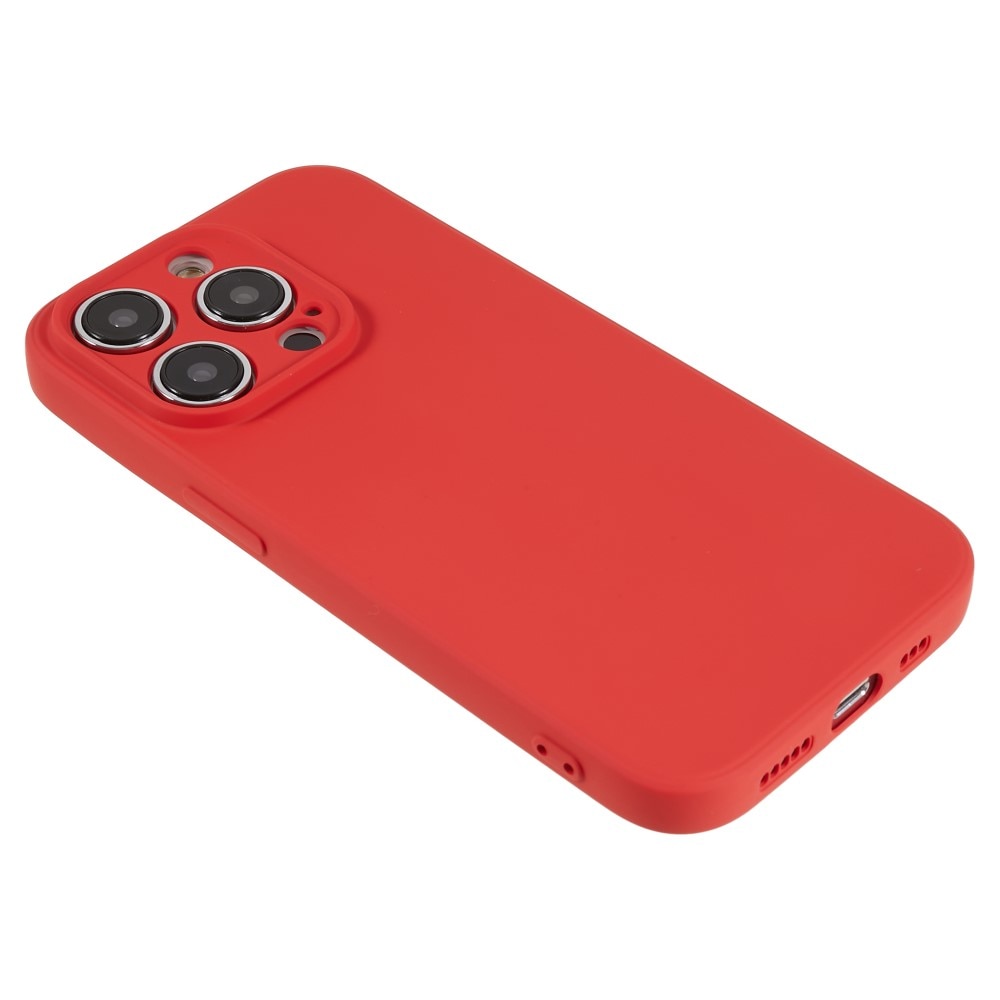 Funda TPU resistente a los golpes iPhone 15 Pro Max Rojo