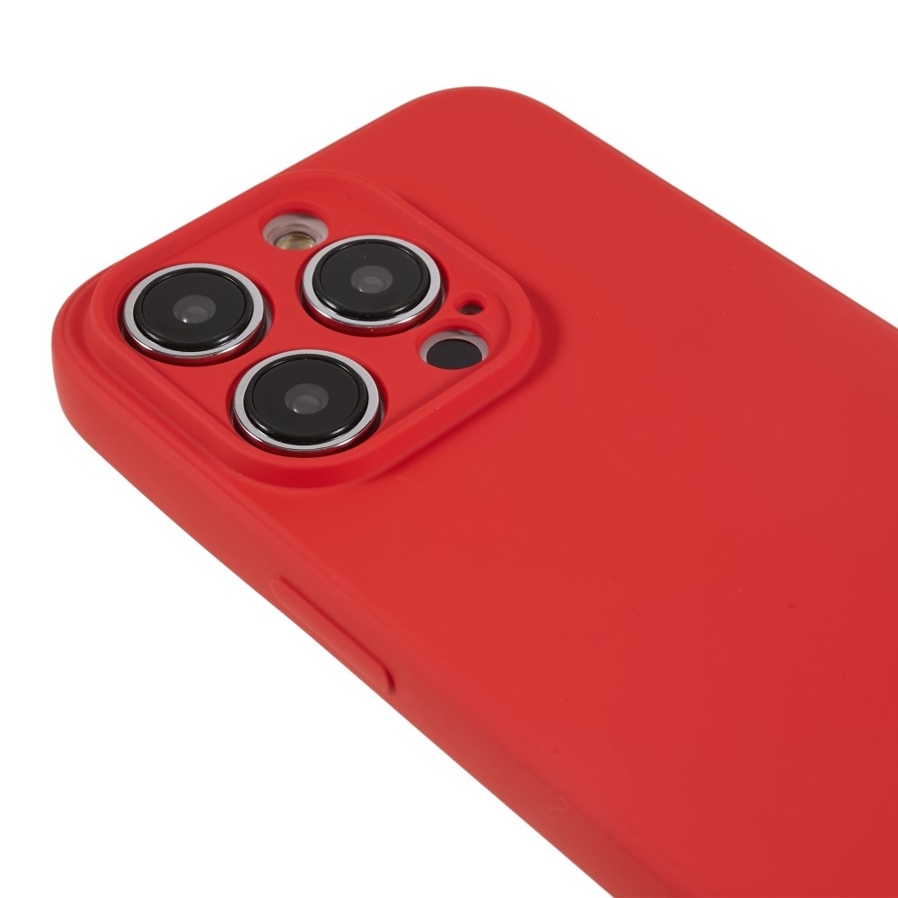 Funda TPU resistente a los golpes iPhone 15 Pro Max Rojo