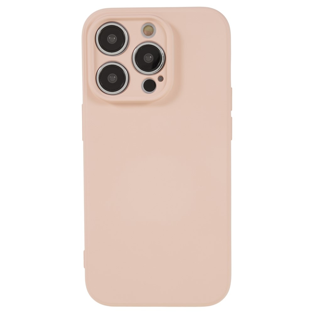 Funda TPU resistente a los golpes iPhone 15 Pro Max, rosado