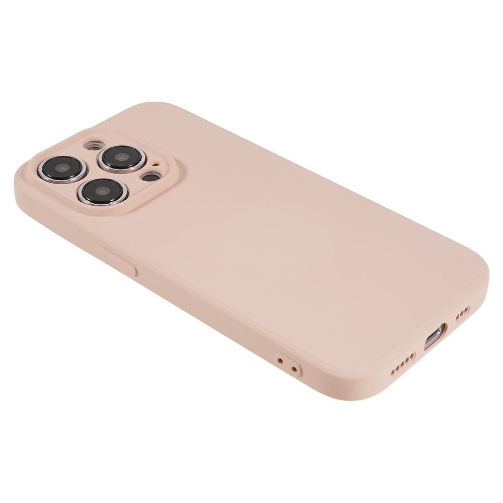 Funda TPU resistente a los golpes iPhone 15 Pro Max, rosado