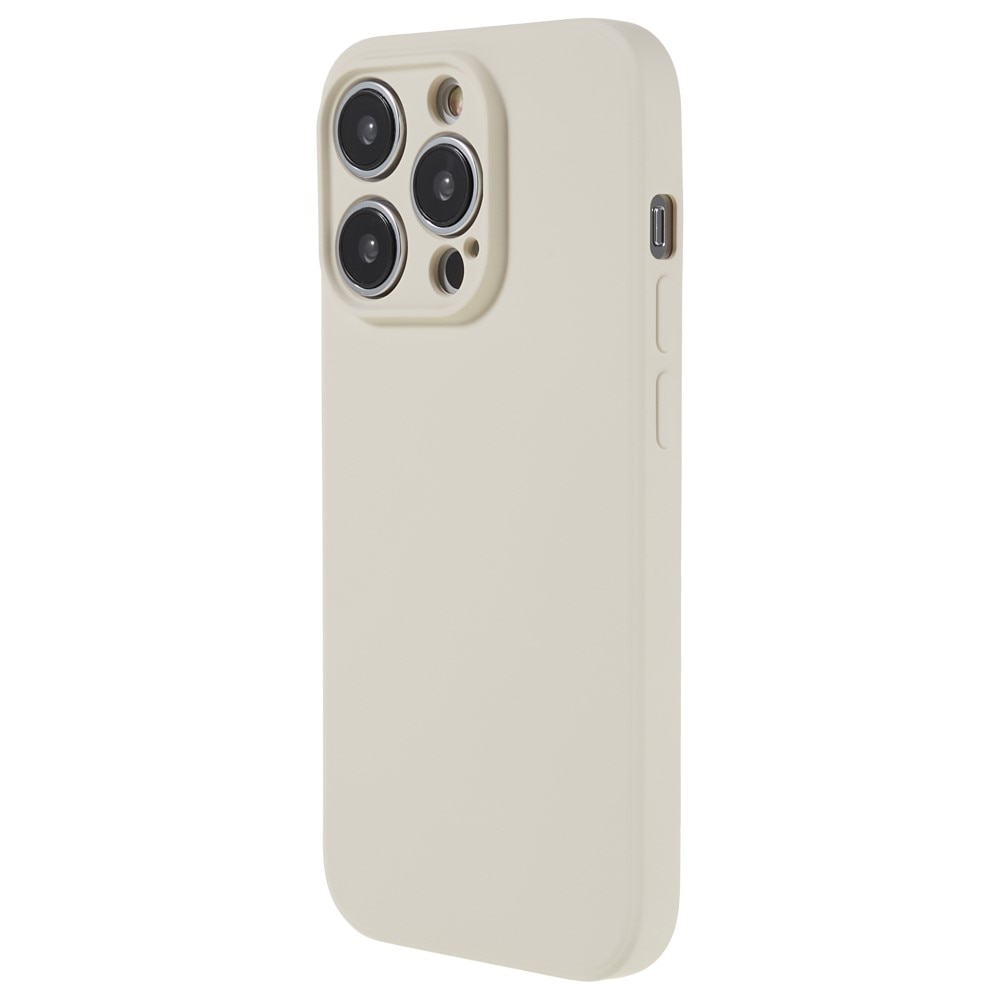 Funda TPU resistente a los golpes iPhone 15 Pro Max, beige