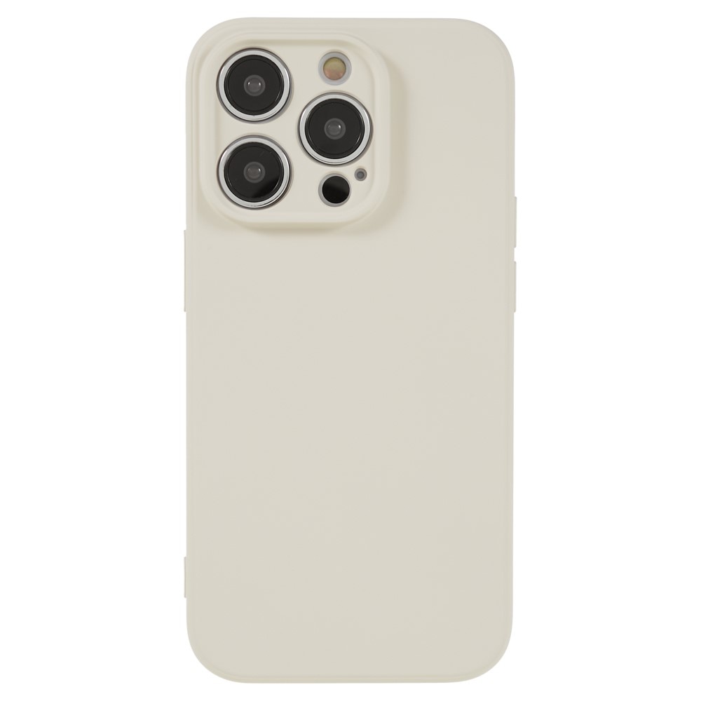 Funda TPU resistente a los golpes iPhone 15 Pro Max, beige