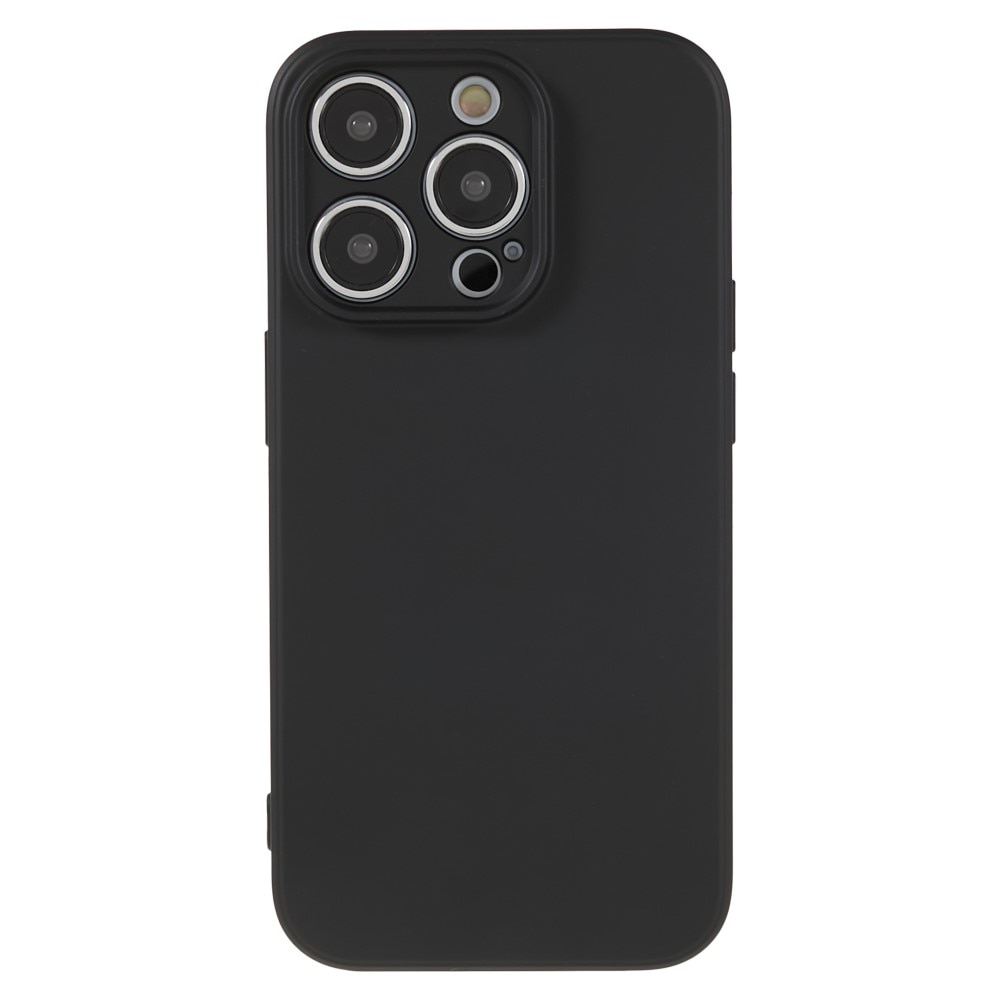 Funda TPU resistente a los golpes iPhone 15 Pro Max, negro