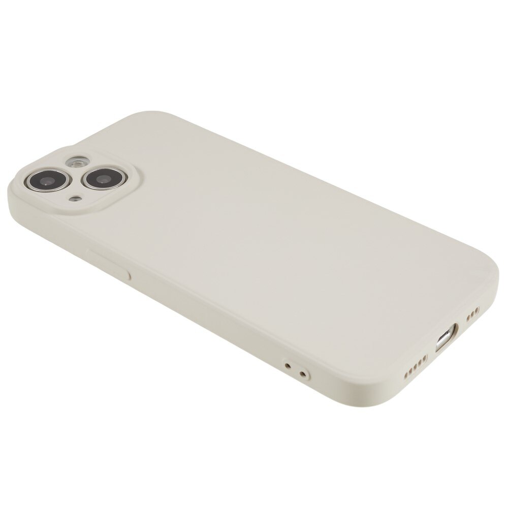 Funda TPU resistente a los golpes iPhone 15 Plus, beige