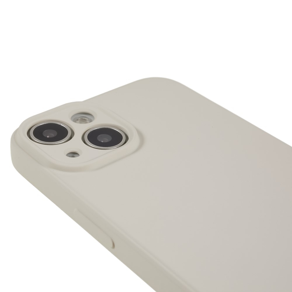 Funda TPU resistente a los golpes iPhone 15 Plus, beige
