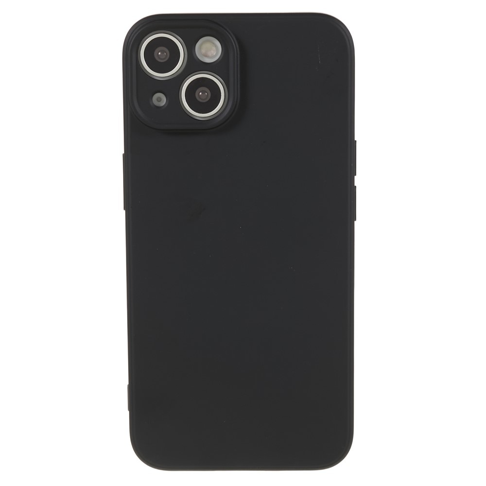 Funda TPU resistente a los golpes para iPhone 15, negro