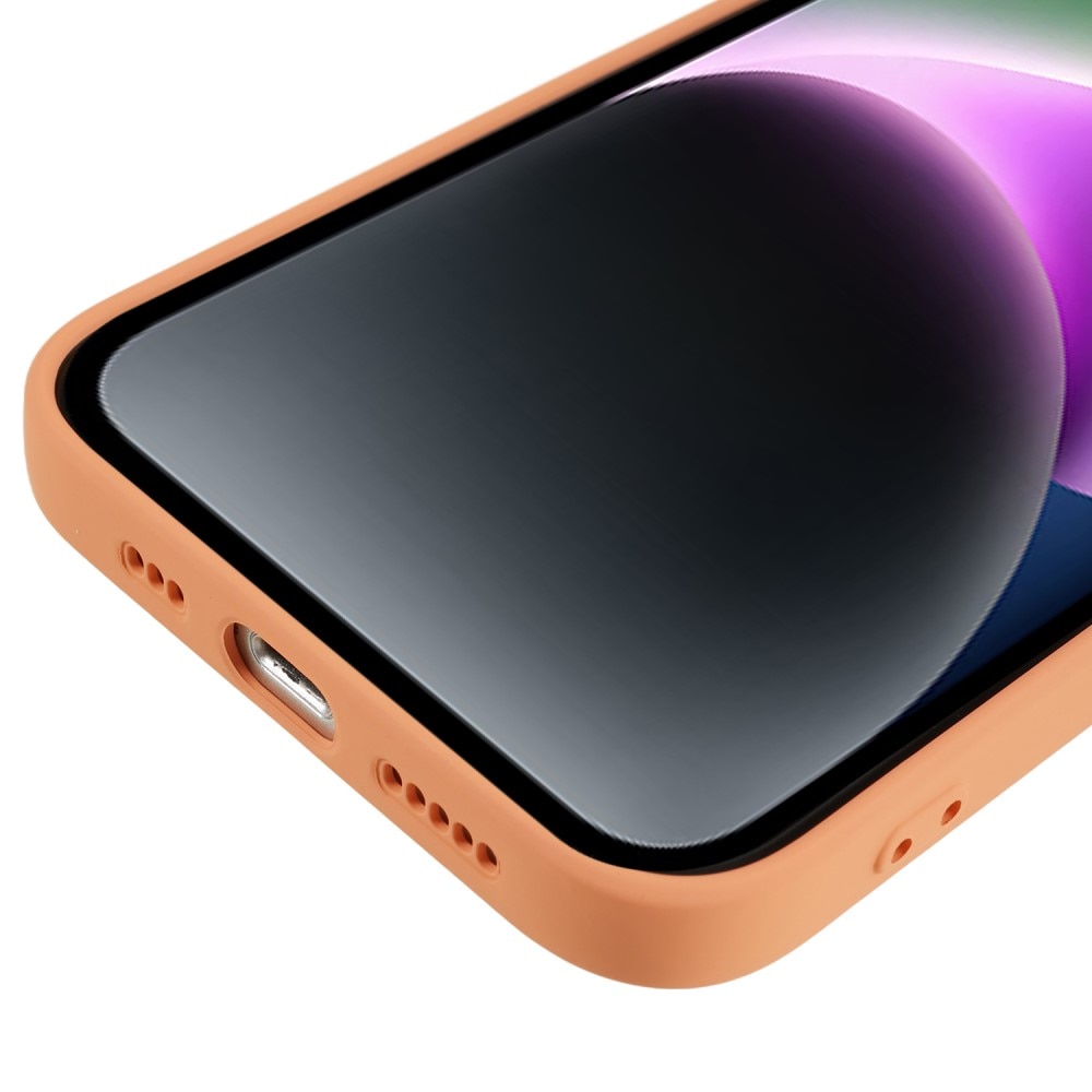 Funda TPU resistente a los golpes iPhone 15, naranja