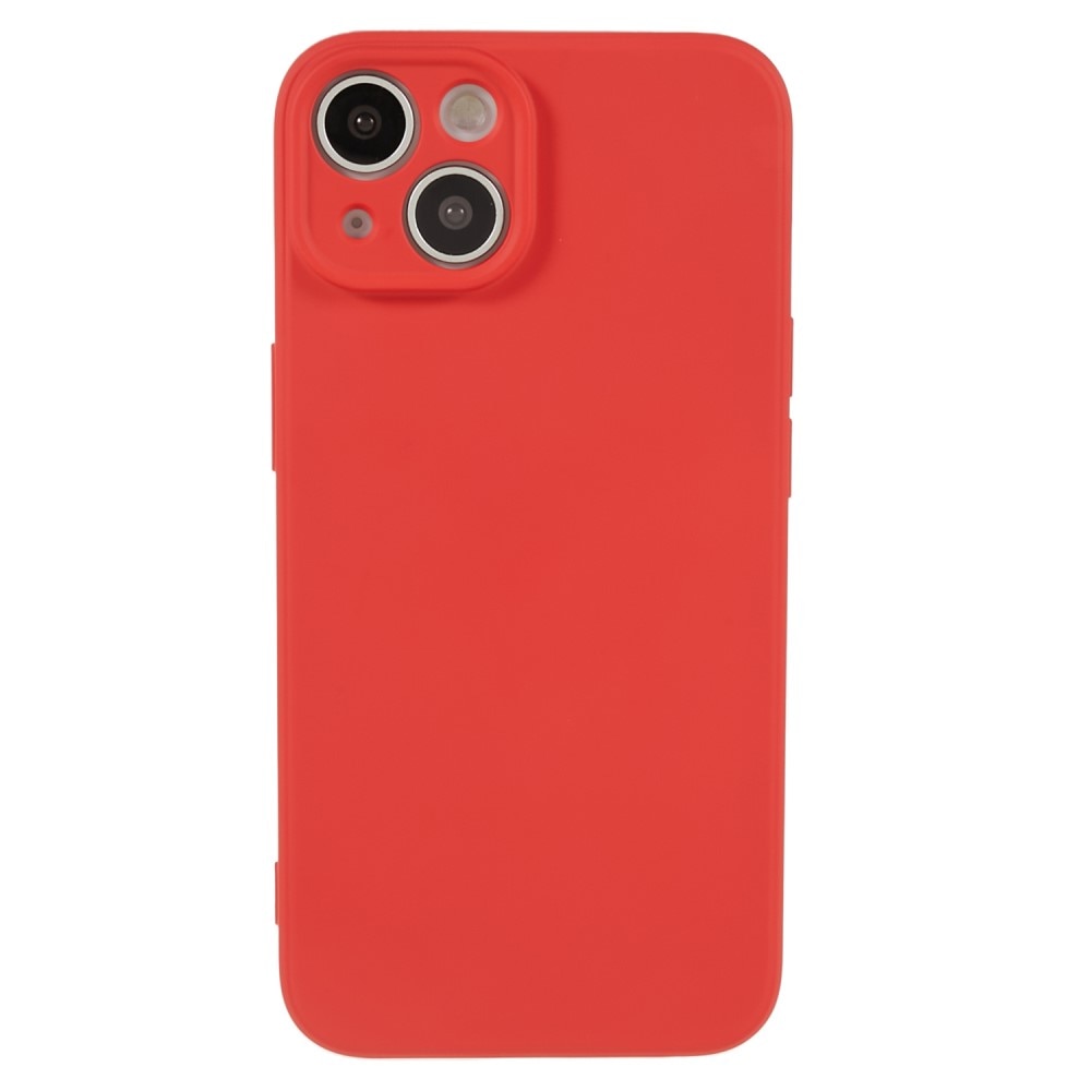 Funda TPU resistente a los golpes iPhone 15, rojo