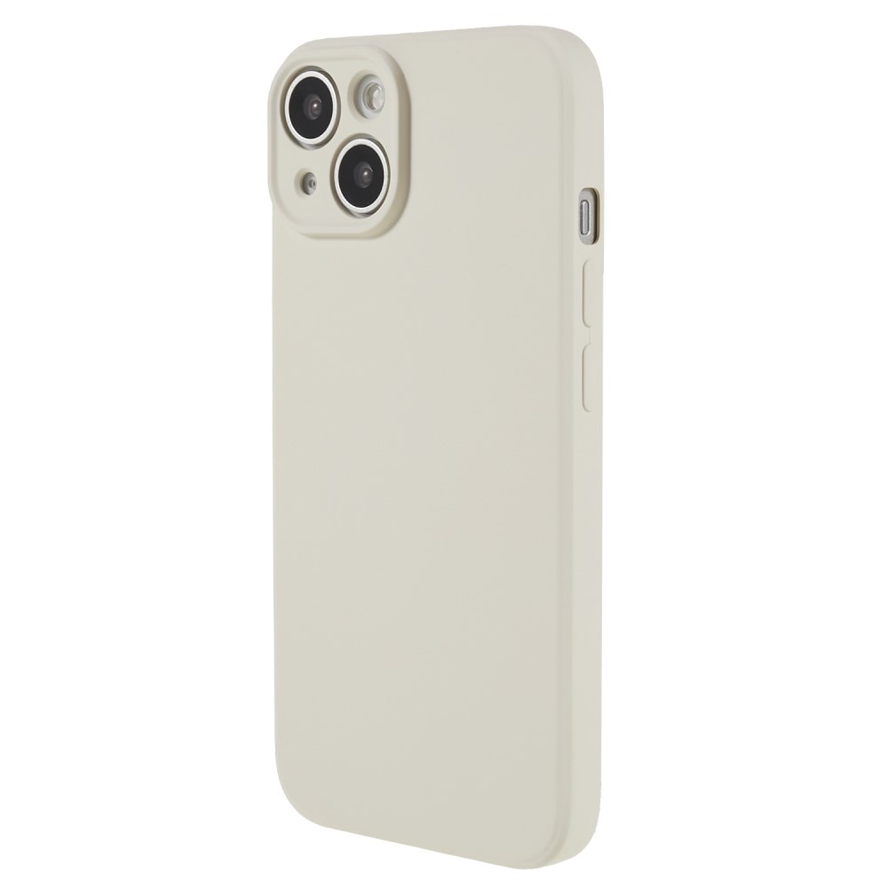 Funda TPU resistente a los golpes iPhone 15, beige