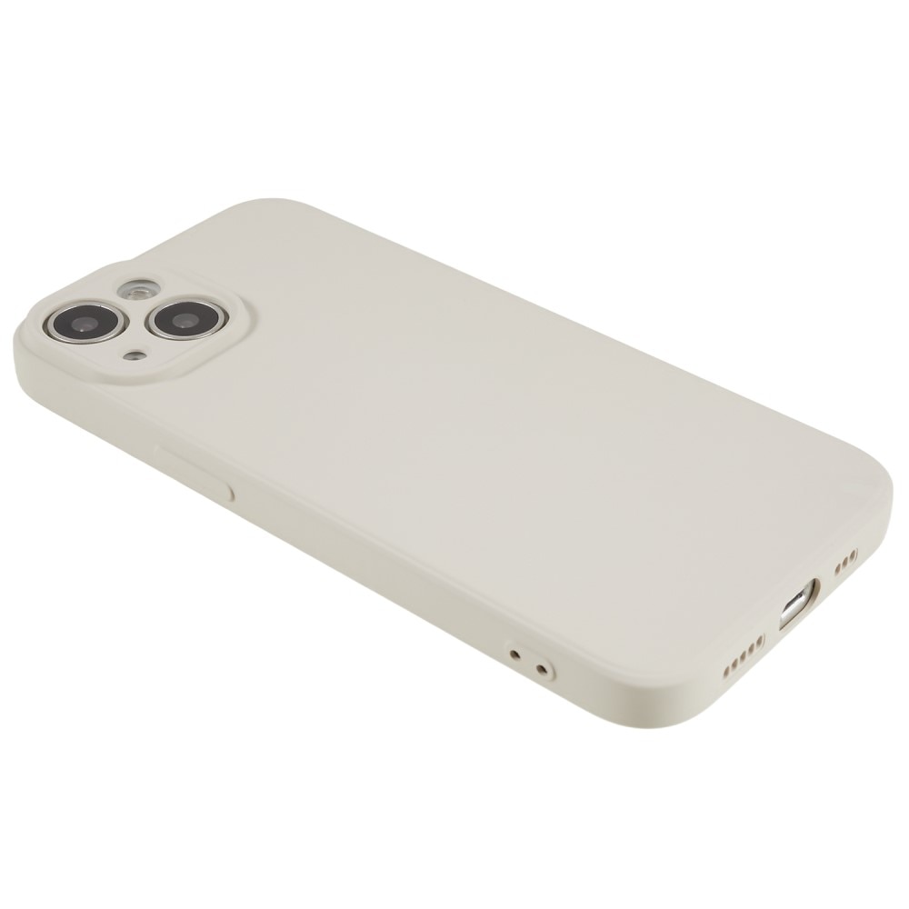 Funda TPU resistente a los golpes iPhone 15, beige