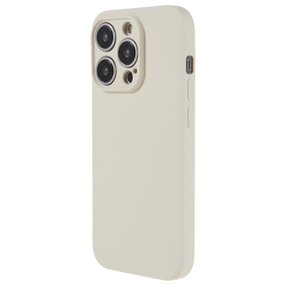 Funda TPU resistente a los golpes iPhone 15 Pro, beige