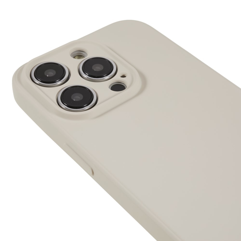 Funda TPU resistente a los golpes iPhone 15 Pro, beige
