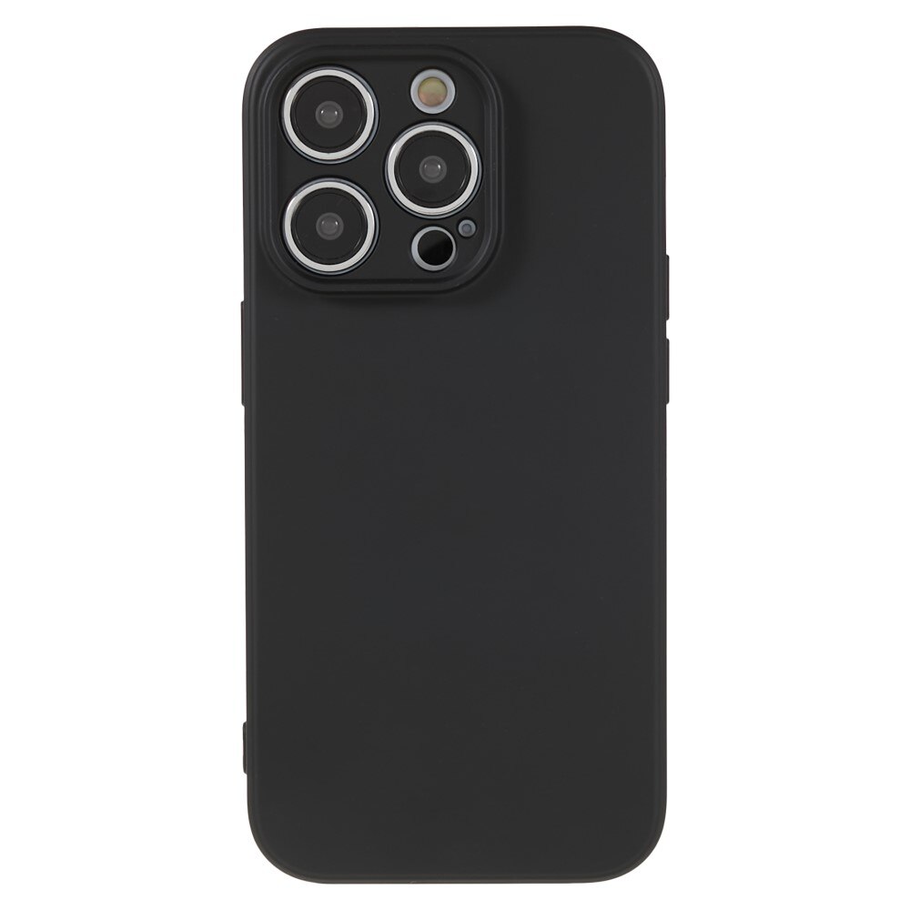 Funda TPU resistente a los golpes iPhone 15 Pro, negro