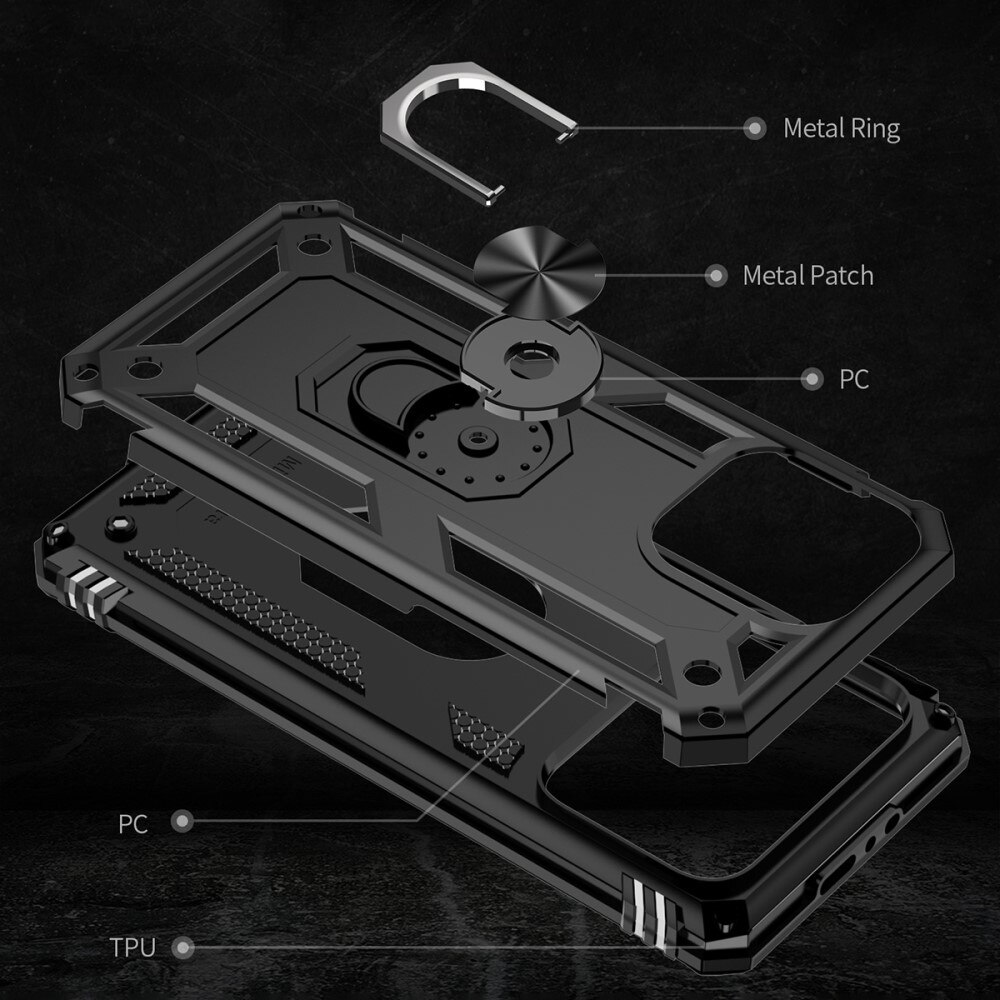 Funda híbrida Tech Ring iPhone 15 Pro negro