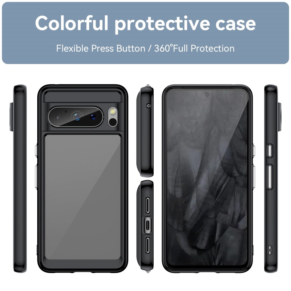 Funda Híbrida Crystal Hybrid Google Pixel 8 Pro negro