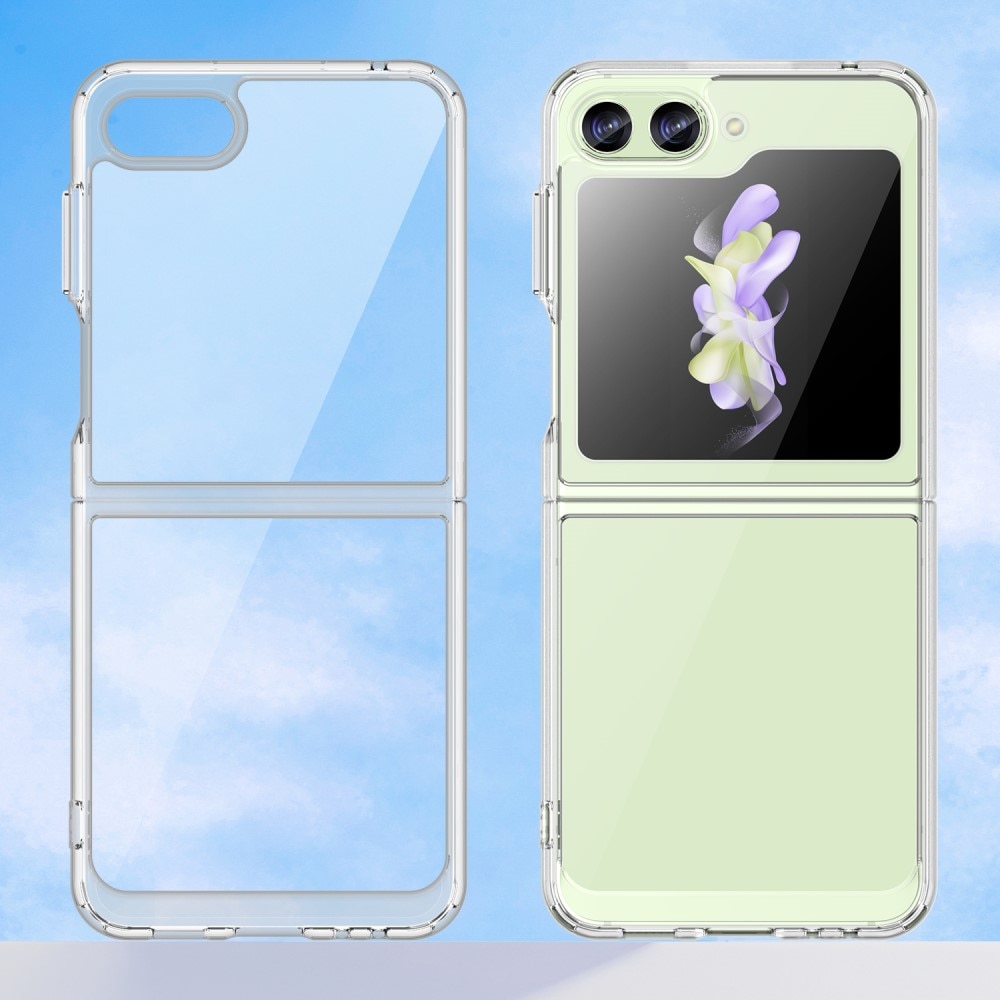 Funda híbrida para Samsung Galaxy Z Flip 5 Transparente