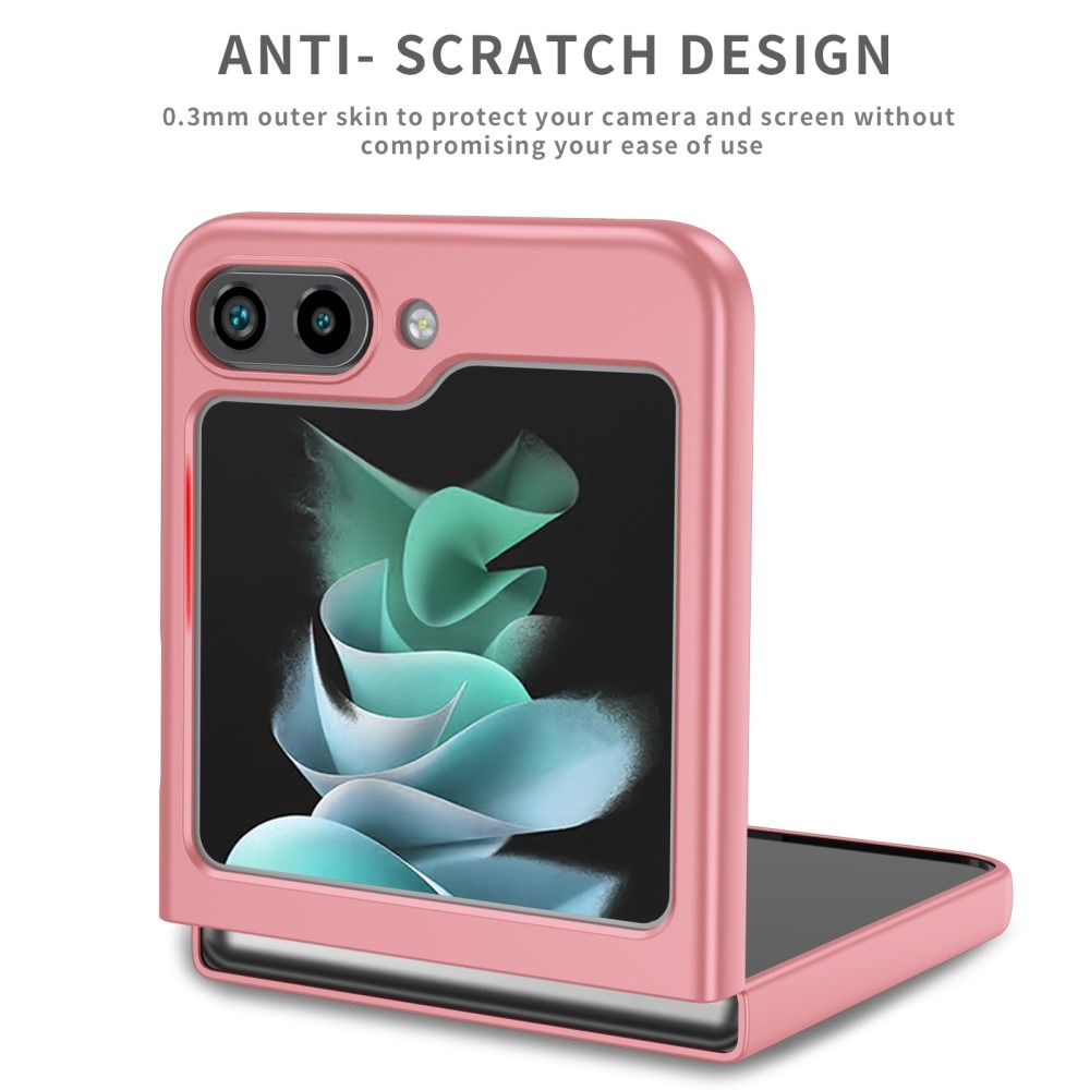 Funda magnética con porta anillos Samsung Galaxy Z Flip 5 rosado