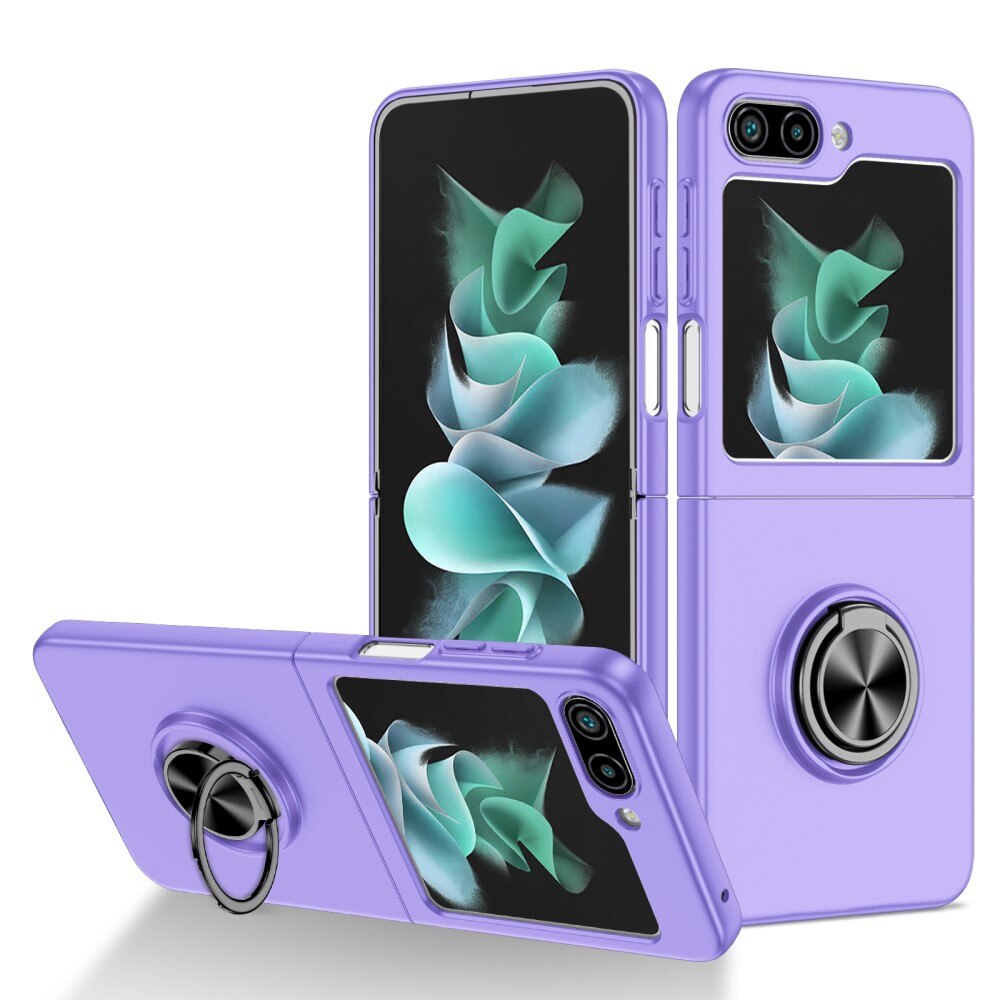 Funda magnética con porta anillos Samsung Galaxy Z Flip 5 violeta