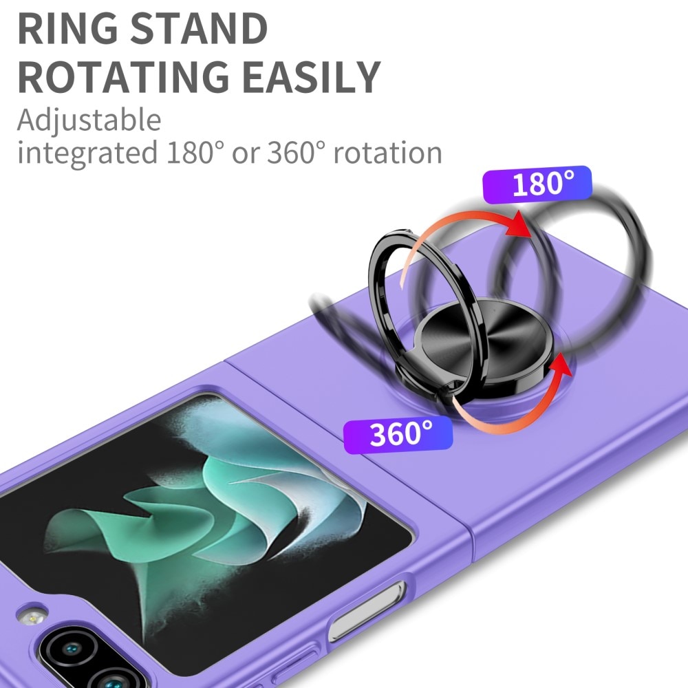 Funda magnética con porta anillos Samsung Galaxy Z Flip 5 violeta
