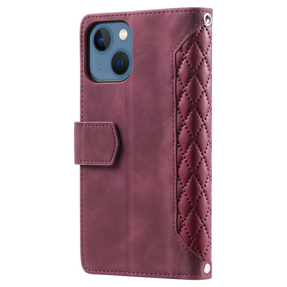 Funda acolchada tipo billetera iPhone 15 Plus Blance
